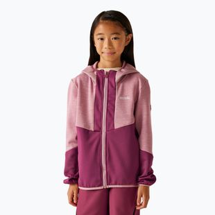 Kinder-Fleece-Kapuzenpullover REGATTA Dissolver X beaujolais/lilas