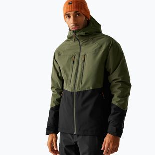 Herren-Regenjacke REGATTA Highton Stretch Padded olive night/black