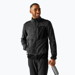 Herren Sweatshirt REGATTA Baslinn ash marl/black