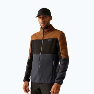 Herren-Fleecejacke REGATTA Ormont nut brown/black/ash
