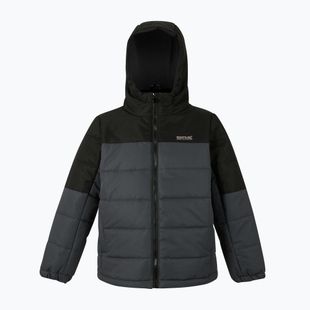 Gefütterte Kinderjacke REGATTA Lofthouse black/seal grey
