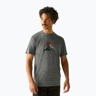 Herren-Trekkingshirt REGATTA Fingal dark storm marl
