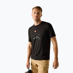 Herren-Trekkingshirt REGATTA Fingal Stretch black