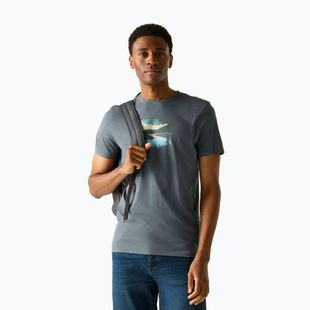 Herren-Trekkingshirt REGATTA Breezed dark storm