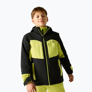 Kinder-Skijacke Dare2B Rip It Jacket black/wild lime