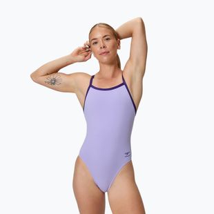 Damen-Badeanzug Speedo Solid Turnback bright lavender