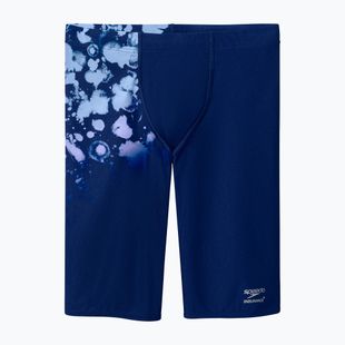 Herren-Schwimmjammer Speedo Placement Printed Jammer moonglow smoke/navy