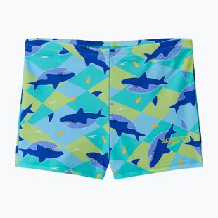 Jungen-Badeboxer Speedo Print Aquashort deep sapphire
