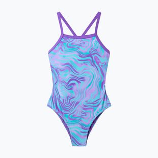 Kinder Badeanzug Speedo Print Thinstrap pace purple