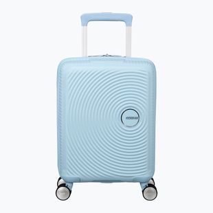 American Tourister Soundbox Mini 22 l pastellblauer Reisekoffer