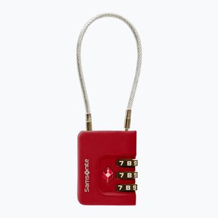 Vorhängeschloss Samsonite Cablelock 3 Dial TSA red
