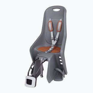 Polisport Bubbly Maxi Plus FF Fahrradsitz Holzkohle grau/braun