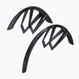 Polisport R-Mud Road Gravel Satz Fahrrad Schutzbleche schwarz