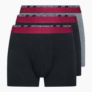 Boxershorts Herren CR7 Basic Trunk 3 pary white/grey melange/black