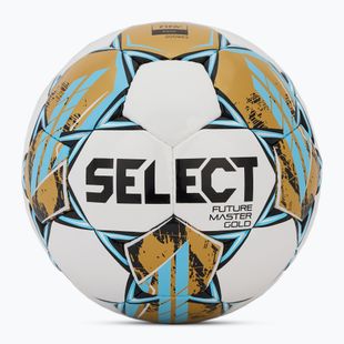 Fußball SELECT Futsal Future Master Gold Fifa v25 white/gold Größe 4