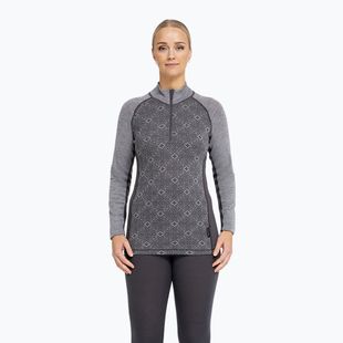 Damen-Funktionssweatshirt Dovre Wool Organic Half Zip grey