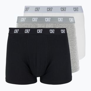 Boxershorts Herren CR7 Basic Trunk 3 Paar white/ greymelange/ black