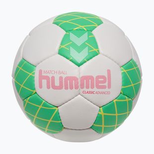 Handballball Hummel Classic Advanced HB off white/green/yellow size 2