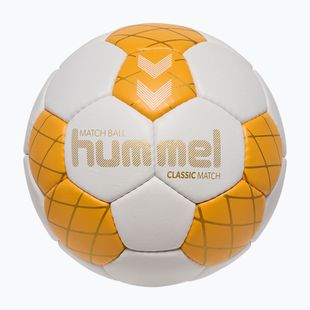 Handballball Hummel Classic Match HB off white/orange/gold size 3