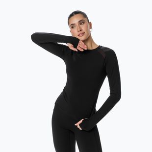 Damen-Trainingslangarmshirt Cardio Bunny  black