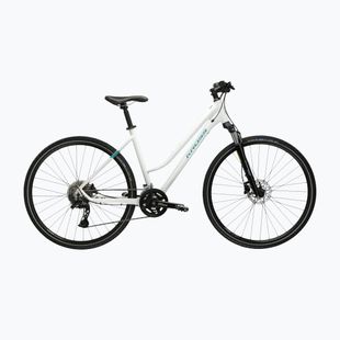 Crossbike Damen KROSS Evado 7.0 W Weiß/Türkis/Glanz