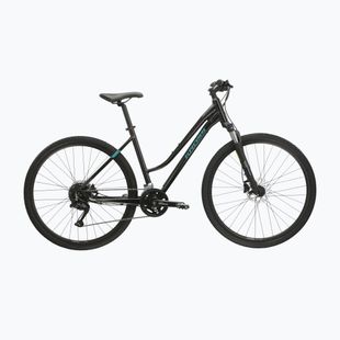 Crossbike Damen KROSS Evado 5.0 W Schwarz/Türkis/Glanz