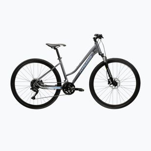 Damen-Crossrad KROSS Evado 5.0 In grey/blue/gloss
