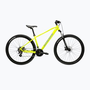 Mountainbike KROSS Hexagon 2.0 27,5" Limonengrün/Blau/Glanz