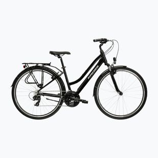 Damen-Trekkingrad KROSS Trans 1.0 In black/silver/gloss