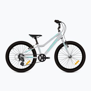 Kinderfahrrad KROSS Lea Mini 1.0 Silber/Türkis/Glanz