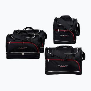 KJUST Audi A5 Cabrio Kofferraumtaschen Set 2008-2016 4 Stück schwarz