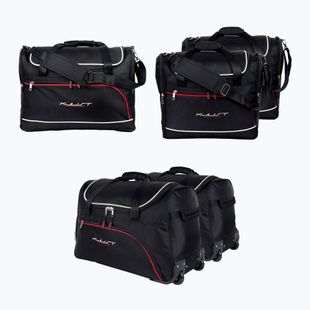 Gepäckträgertaschen-Set KJUST Porsche Taycan Turismo 2021+ 5 Stk. Schwarz