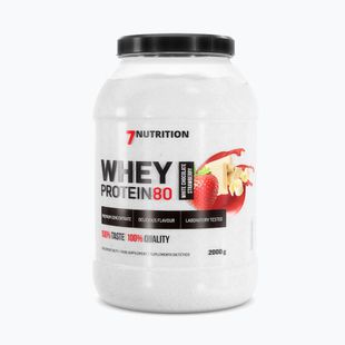 Molke 7Nutrition Protein 80 2kg weiße Schokolade-Erdbeere 7Nu000315
