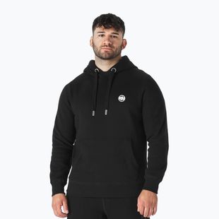 Herren Pitbull West Coast Small Logo Kapuzenpullover schwarz