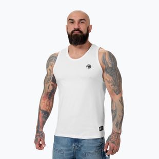 Herren Tank Top Pitbull West Coast Small Logo weiß