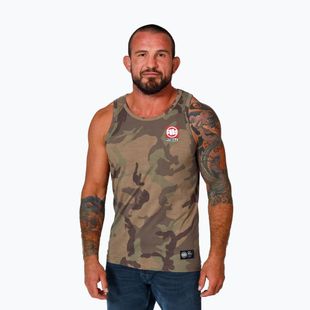 Herren-Shirt Pitbull Small Hilltop Tank Top woodland camo