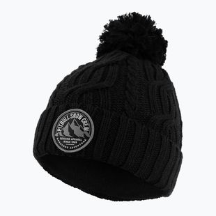 Wintermütze Herren Pitbull Beanie Snow Crew black