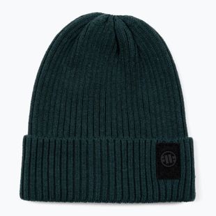 Wintermütze Pitbull Beanie Velcro Logo green
