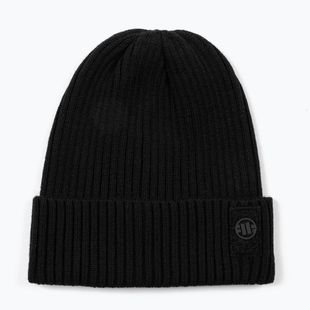 Wintermütze Pitbull Beanie Velcro Logo black