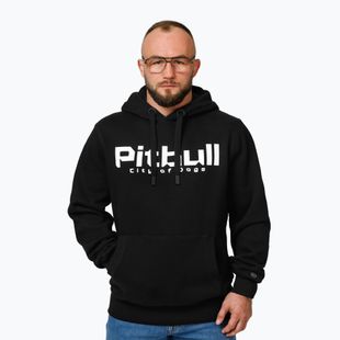 Sweatshirt Hoodie Herren Pitbull Hooded City Of Dogs black