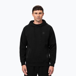 Herren Pitbull Dogwood Sweatshirt mit Kapuze schwarz