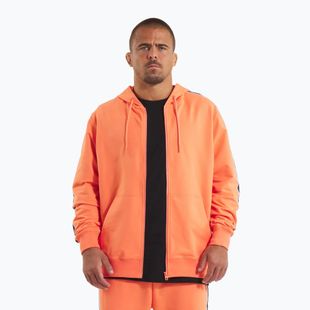 Hoodie Sweatshirt Herren Pitbull Tape Nugget Hooded Zip Sweatshirt bright salmon