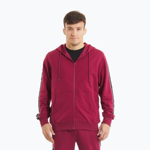 Hoodie Sweatshirt Herren Pitbull Tape Nugget Hooded Zip Sweatshirt burgundy