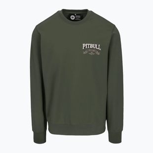 Herren Pitbull Troublemaker Crewneck Sweatshirt altgrün
