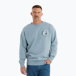 Hoodie Sweatshirt Herren Pitbull Planet Surf Crewneck Sweatshirt light blue