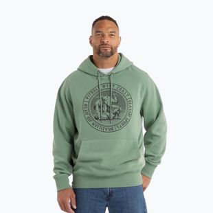 Hoodie Sweatshirt Herren Pitbull Vintage Bjj Hooded Sweatshirt washed green