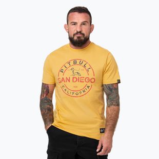 Herren Pitbull San Diego Ins. T-Shirt blassgelb