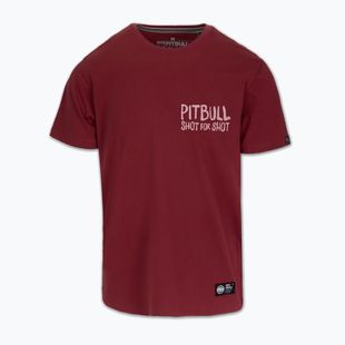 Pitbull Shot für Shot Herren-T-Shirt weinrot