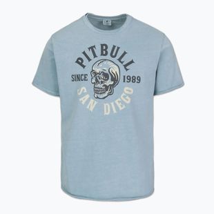 Herren Pitbull Shkull Logo-T-Shirt blau