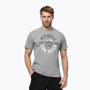 Herren Pitbull Shkull Logo-T-Shirt grau